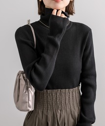 mystic | 【カラー展開豊富】タートルリブニット(ニット/セーター)