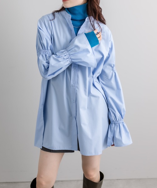 mystic(ミスティック)の「【カラー展開豊富】タートルリブニット(ニット/セーター・レディース・ピンク/ブラック/オフホワイト/ブルー/グリーン・FREE)」の21枚目の写真