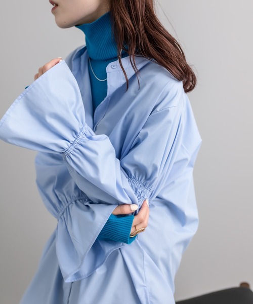 mystic(ミスティック)の「【カラー展開豊富】タートルリブニット(ニット/セーター・レディース・ピンク/ブラック/オフホワイト/ブルー/グリーン・FREE)」の22枚目の写真