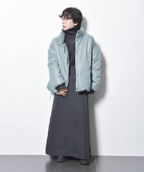 CITYSHOP（シティーショップ）の「STRETCH SATIN スカート（スカート・レディース・ブラック/ホワイト・34/36/38）」の6枚目の写真