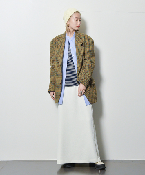 CITYSHOP（シティーショップ）の「STRETCH SATIN スカート（スカート・レディース・ブラック/ホワイト・34/36/38）」の9枚目の写真