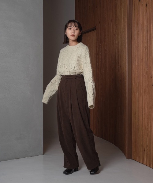 パンツ ASCLO One Tuck Corduroy Wide Pants (4color) ASCLO One Tuck Corduroy Wide Pants (4color) - ASCLO | 60