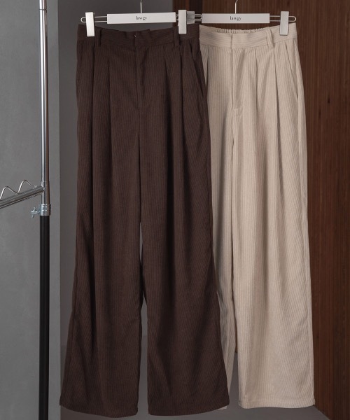 パンツ 14W CORDUROY DOUBLE TUCK PANTS 14W CORDUROY DOUBLE TUCK PANTS メンズ