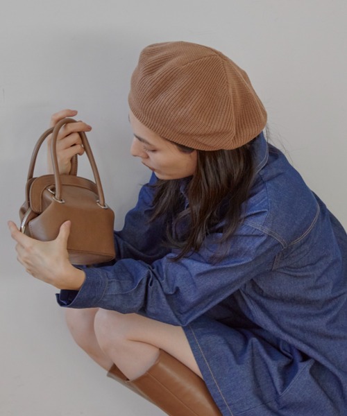 ACYM(アシーム)の「Standard knit ベレー(ハンチング/ベレー帽・レディース・ブラック/ブラウン・FREE)」の14枚目の写真