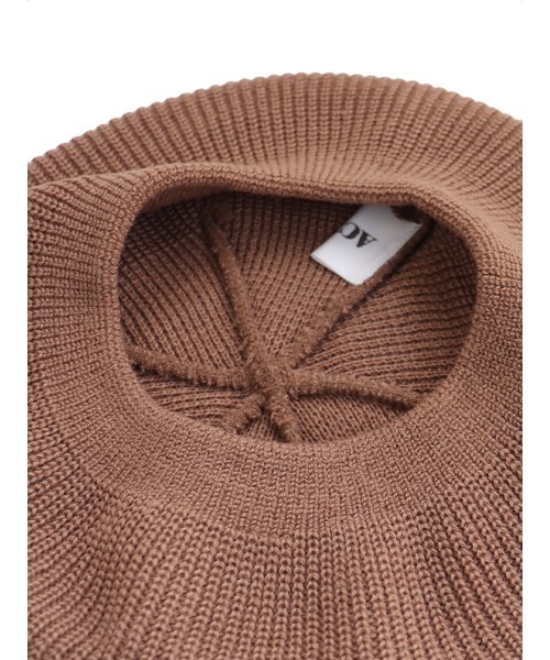 ACYM(アシーム)の「Standard knit ベレー(ハンチング/ベレー帽・レディース・ブラック/ブラウン・FREE)」の17枚目の写真