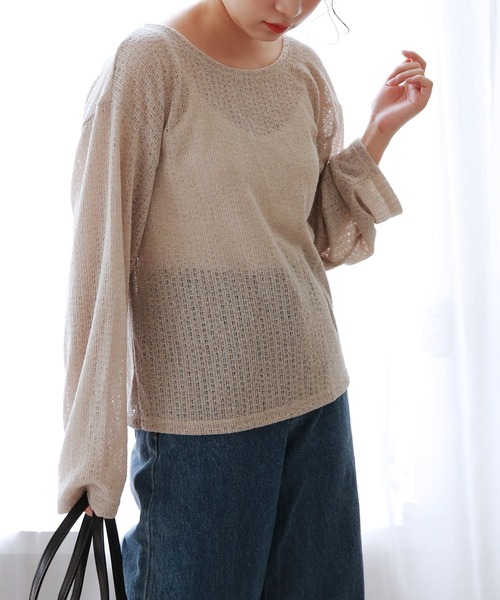 Isn't She?(イズントシー)の「ツイストポイントニット(ニット/セーター・レディース・カーキ/ベージュ/オートミール・FREE)」の21枚目の写真