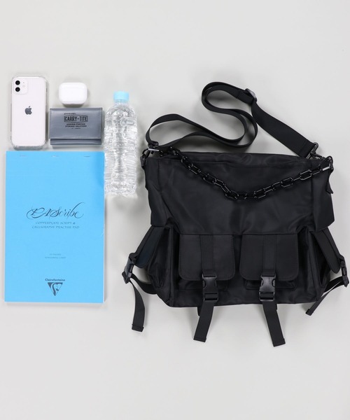 Spick and Span ナイロンボンディングメッシュチェーンバッグ Spick & Span - Spick and Span ナイロンボンディングメッシュ