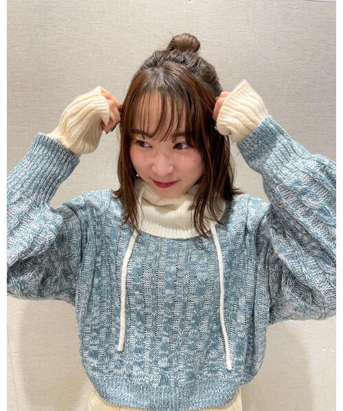 SHOO・LA・RUE（シューラルー）の「◆ニットバラクラバ（その他小物・レディース・ブラック/グリーン/アイボリー・00）」の9枚目の写真