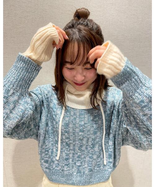 SHOO・LA・RUE（シューラルー）の「◆ニットバラクラバ（その他小物・レディース・ブラック/グリーン/アイボリー・00）」の10枚目の写真