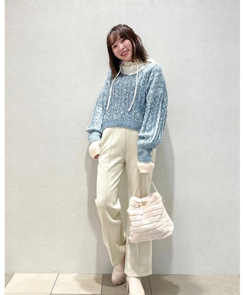 SHOO・LA・RUE（シューラルー）の「◆ニットバラクラバ（その他小物・レディース・ブラック/グリーン/アイボリー・00）」の12枚目の写真