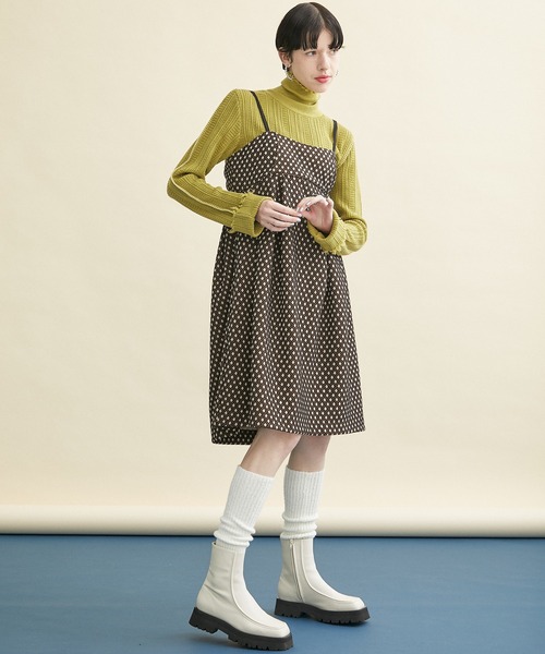INella(イネラ)の「【INella/イネラ】ジオメトリックジャガードミニワンピース(ワンピース・レディース・ブラック/その他2・FREE)」の15枚目の写真