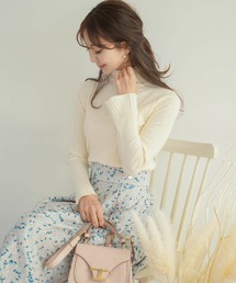 美シルエット タートルネック ニット トップス le reve vaniller