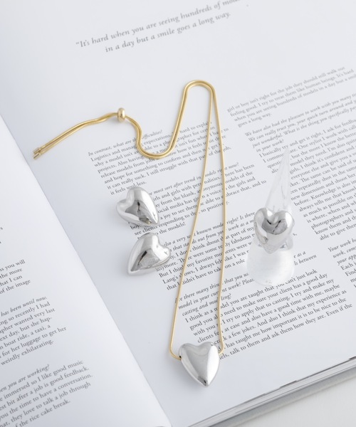 JewCas（ジュアキャス）の「JewCas Big ハートHeartリング (調整可能)[JC4307]（リング・レディース・シルバー/ゴールド・FREE）」の7枚目の写真