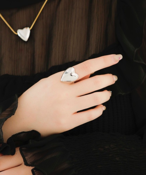 JewCas（ジュアキャス）の「JewCas Big ハートHeartリング (調整可能)[JC4307]（リング・レディース・シルバー/ゴールド・FREE）」の11枚目の写真