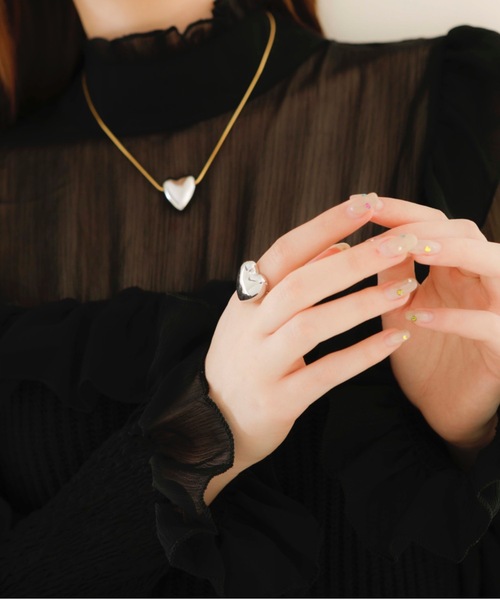 JewCas（ジュアキャス）の「JewCas Big ハートHeartリング (調整可能)[JC4307]（リング・レディース・シルバー/ゴールド・FREE）」の6枚目の写真