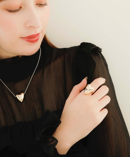 JewCas（ジュアキャス）の「JewCas Big ハートHeartリング (調整可能)[JC4307]（リング・レディース・シルバー/ゴールド・FREE）」の10枚目の写真