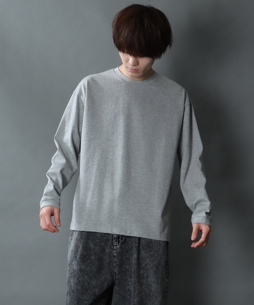 SITRY（シトリー）の「Heavy weight T-shirt/ヘビーウェイト ロングスリーブTシャツ（Tシャツ/カットソー・メンズ・ホワイト/ヘザーグレー/ネイビー/チャコールグレー/ブラック・L/M）」の18枚目の写真