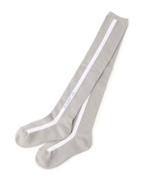 adabat | 【日本製】ラインロゴデザイン ニーハイソックス(ソックス/靴下)