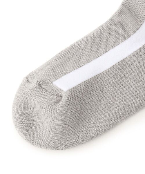 adabat（アダバット）の「◆【日本製】ラインロゴデザイン ニーハイソックス（ソックス/靴下・レディース・ライトグレー/ネイビー/ホワイト・00）」の5枚目の写真