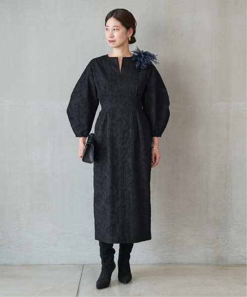 【今月まで出品】VERMEILpariena キルティング風ジャガードワンピース 今月まで出品】VERMEILpariena キルティング風ジャガードワンピース