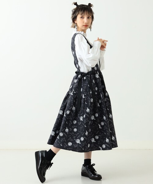 最終値下げ！mmts マミタス　猫いっぱいスカート　黒 Yahoo!オークション - 二子玉)mmts マミタス 猫いっぱいスカート