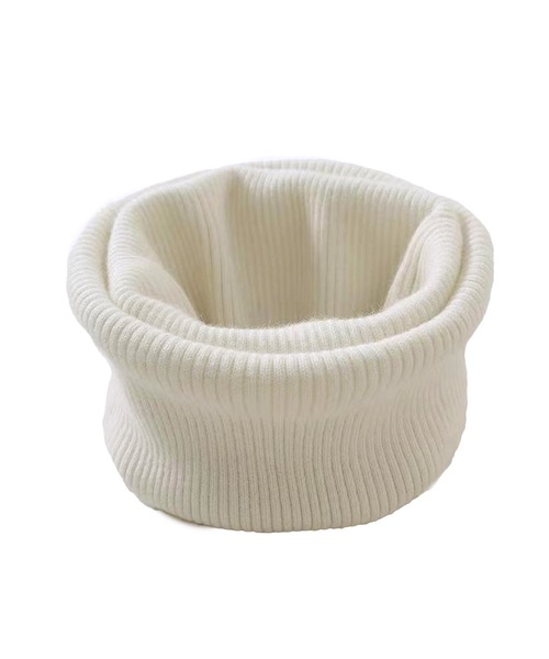 Felt-Maglietta(フェルトマリエッタ)の「リブ編みネックウォーマー(ネックウォーマー/スヌード・レディース・ダークグレー/ブラック/ブラウン/レッド/ベージュ/ホワイト/ライトグレー・FREE)」の12枚目の写真