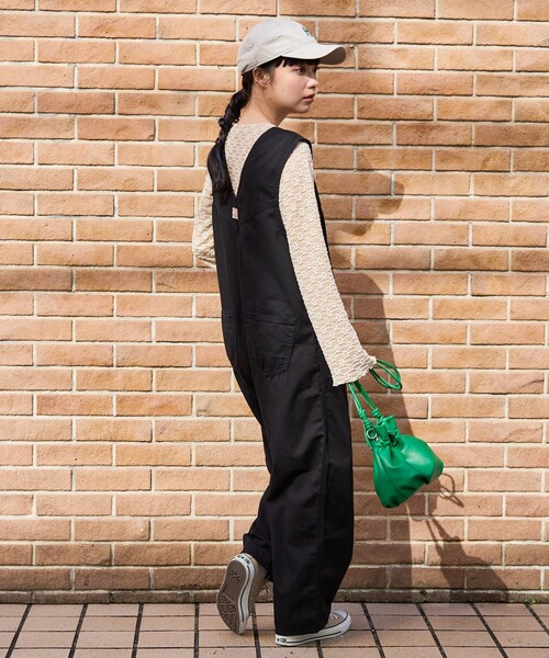 FREAK'S STORE（フリークスストア）の「フラワーストレッチロンＴ（Tシャツ/カットソー・レディース・ブラック/オフホワイト/ナチュラル/チャコール/ブラウン・ﾌﾘ-）」の18枚目の写真