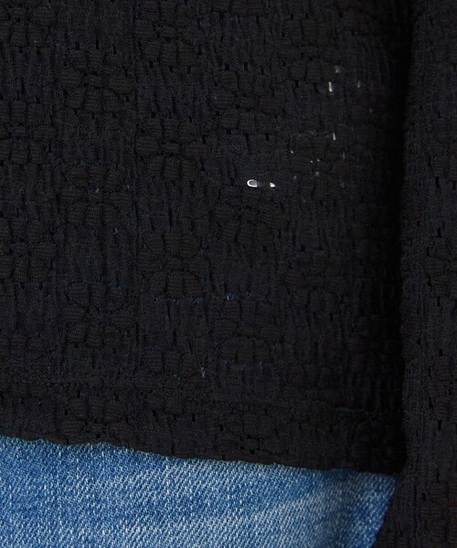 FREAK'S STORE（フリークスストア）の「フラワーストレッチロンＴ（Tシャツ/カットソー・レディース・ブラック/オフホワイト/ナチュラル/チャコール/ブラウン・ﾌﾘ-）」の15枚目の写真