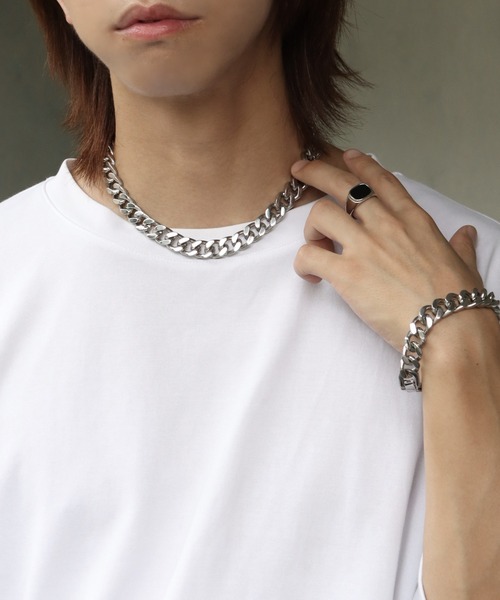 welise（ウェライズ）の「【welise/ウェライズ】ボリュームロッキングチェーンネックレス（ネックレス・メンズ・シルバー/アンティークシルバー・FREE）」の17枚目の写真