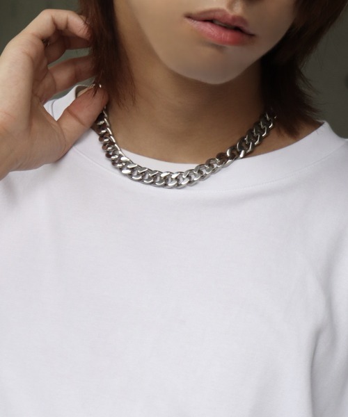 welise（ウェライズ）の「【welise/ウェライズ】ボリュームロッキングチェーンネックレス（ネックレス・メンズ・シルバー/アンティークシルバー・FREE）」の14枚目の写真