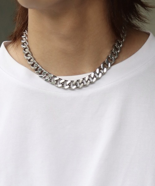 welise（ウェライズ）の「【welise/ウェライズ】ボリュームロッキングチェーンネックレス（ネックレス・メンズ・シルバー/アンティークシルバー・FREE）」の15枚目の写真