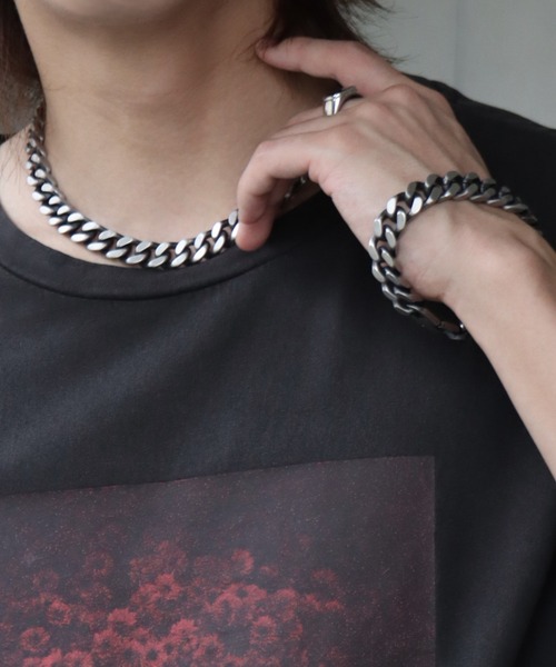 welise（ウェライズ）の「【welise/ウェライズ】ボリュームロッキングチェーンネックレス（ネックレス・メンズ・シルバー/アンティークシルバー・FREE）」の10枚目の写真