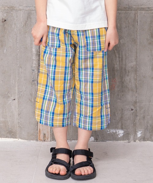 RAGMART(ラグマート)の「チェック7分丈パンツ(その他パンツ・キッズ・グリーン/イエロー・90cm/80cm/95cm)」の2枚目の写真
