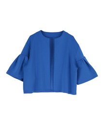 デザインスリーブショートブルゾン