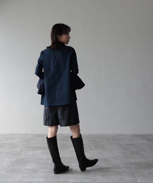 HERENCIA（ヘレンチア）の「ラッフルベルスリーブ カットソー トップス（Tシャツ/カットソー・レディース・ネイビー/ホワイト/ブラック・MEDIUM）」の21枚目の写真