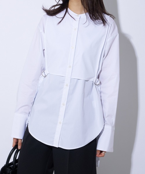 Lui's(ルイス)の「ベストドッキングシャツ(シャツ/ブラウス・レディース・ホワイト/ブラック/サックスブルー・FREE)」の2枚目の写真