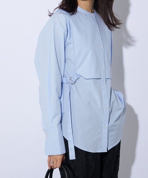 Lui's(ルイス)の「ベストドッキングシャツ(シャツ/ブラウス・レディース・ホワイト/ブラック/サックスブルー・FREE)」の3枚目の写真