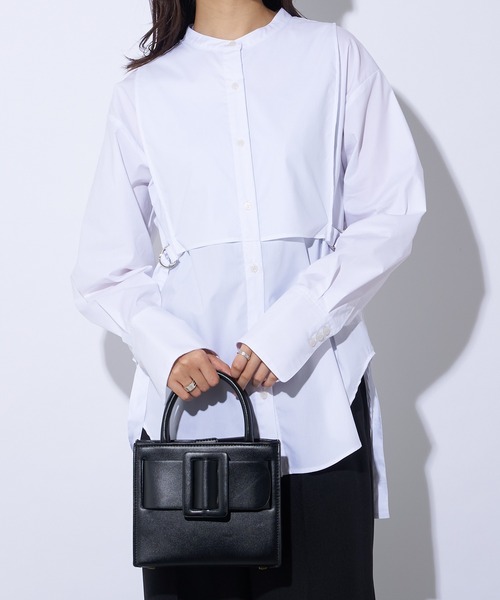 Lui's(ルイス)の「ベストドッキングシャツ(シャツ/ブラウス・レディース・ホワイト/ブラック/サックスブルー・FREE)」の5枚目の写真