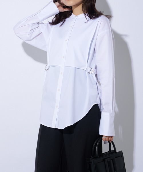 Lui's(ルイス)の「ベストドッキングシャツ(シャツ/ブラウス・レディース・ホワイト/ブラック/サックスブルー・FREE)」の7枚目の写真