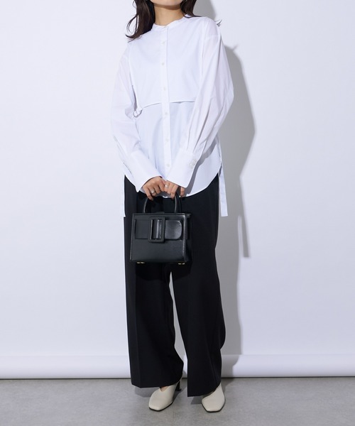 Lui's(ルイス)の「ベストドッキングシャツ(シャツ/ブラウス・レディース・ホワイト/ブラック/サックスブルー・FREE)」の8枚目の写真