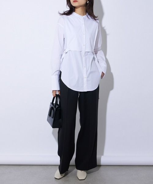 Lui's(ルイス)の「ベストドッキングシャツ(シャツ/ブラウス・レディース・ホワイト/ブラック/サックスブルー・FREE)」の9枚目の写真