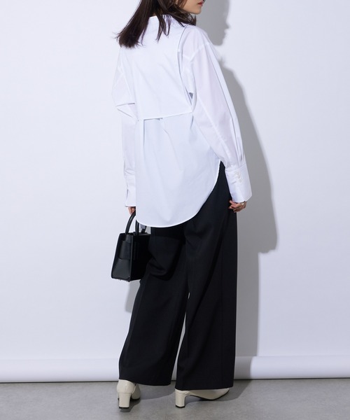 Lui's(ルイス)の「ベストドッキングシャツ(シャツ/ブラウス・レディース・ホワイト/ブラック/サックスブルー・FREE)」の10枚目の写真