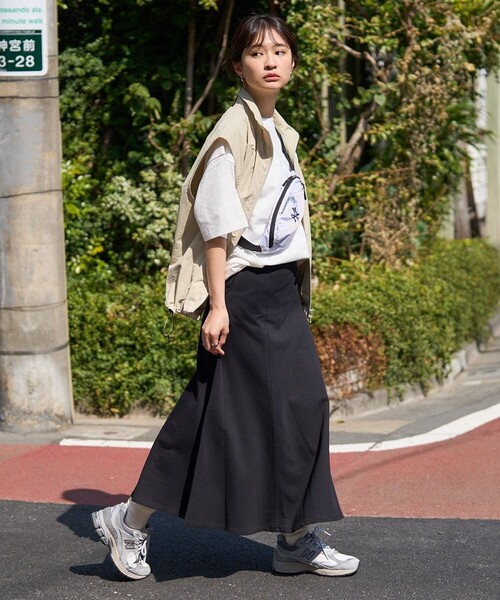 FREAK'S STORE（フリークスストア）の「TOWN CRAFT × FREAK'S STORE/タウンクラフト 別注 ナイロンジップベスト（ベスト・レディース・ブラック/ベージュ・ﾌﾘ-）」の10枚目の写真