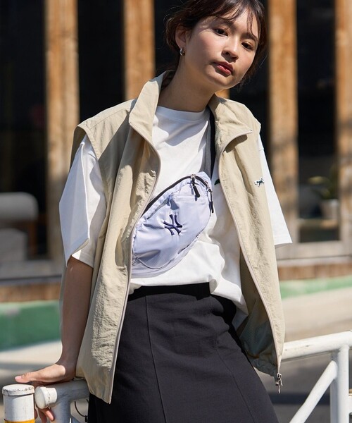 FREAK'S STORE（フリークスストア）の「TOWN CRAFT × FREAK'S STORE/タウンクラフト 別注 ナイロンジップベスト（ベスト・レディース・ブラック/ベージュ・ﾌﾘ-）」の13枚目の写真