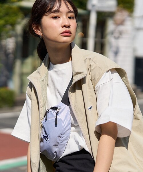 FREAK'S STORE（フリークスストア）の「TOWN CRAFT × FREAK'S STORE/タウンクラフト 別注 ナイロンジップベスト（ベスト・レディース・ブラック/ベージュ・ﾌﾘ-）」の15枚目の写真