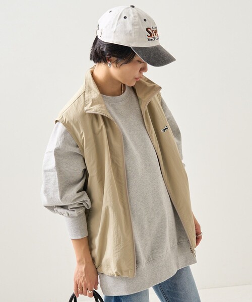 FREAK'S STORE（フリークスストア）の「TOWN CRAFT × FREAK'S STORE/タウンクラフト 別注 ナイロンジップベスト（ベスト・レディース・ブラック/ベージュ・ﾌﾘ-）」の22枚目の写真