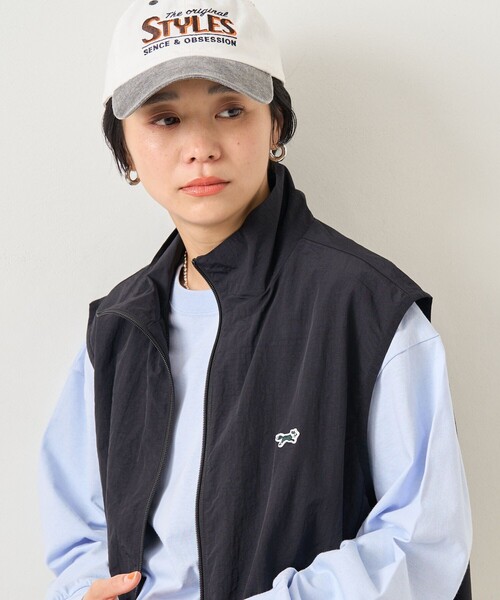 FREAK'S STORE（フリークスストア）の「TOWN CRAFT × FREAK'S STORE/タウンクラフト 別注 ナイロンジップベスト（ベスト・レディース・ブラック/ベージュ・ﾌﾘ-）」の7枚目の写真