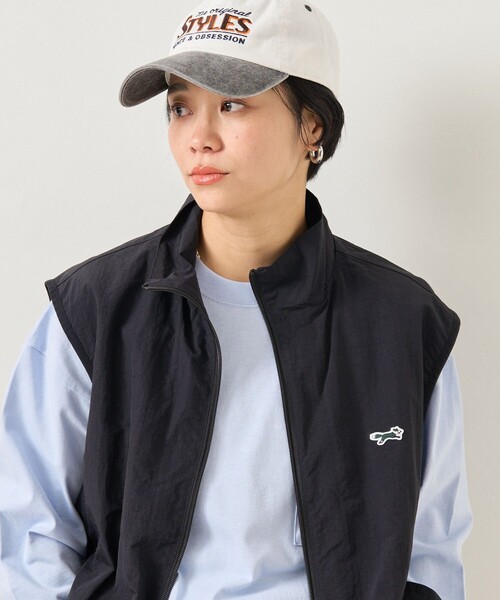 FREAK'S STORE（フリークスストア）の「TOWN CRAFT × FREAK'S STORE/タウンクラフト 別注 ナイロンジップベスト（ベスト・レディース・ブラック/ベージュ・ﾌﾘ-）」の8枚目の写真