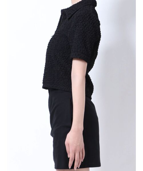 EMODA(エモダ)の「コンパクトジップシャツトップ(シャツ/ブラウス・レディース・その他/ホワイト/ブラック/ブルー・FREE)」の20枚目の写真