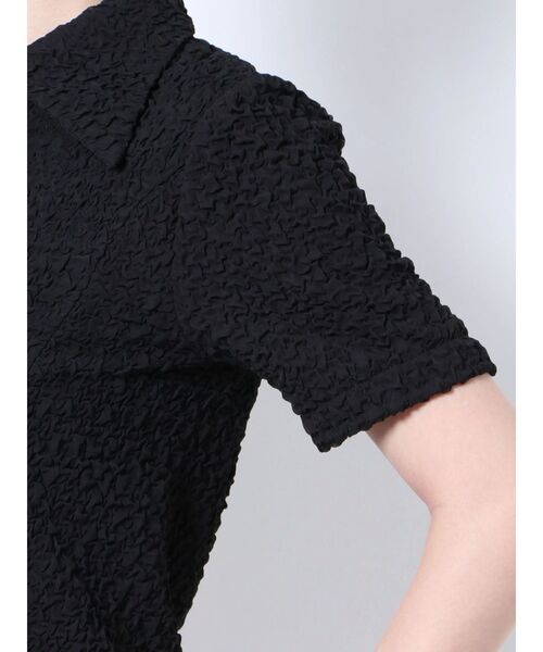 EMODA(エモダ)の「コンパクトジップシャツトップ(シャツ/ブラウス・レディース・その他/ホワイト/ブラック/ブルー・FREE)」の8枚目の写真